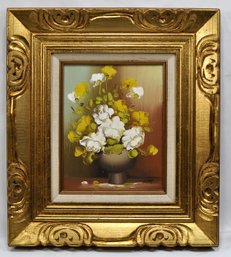 Vintage FLEET Flower Still Life Oil Painting
