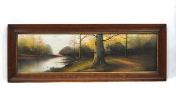 Harry Linder (1886 - 1931) Riverscape Pastel