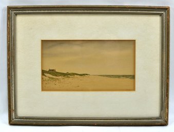 Caka Datuk (Indonesian, 20th Century) Watercolor Of Beach