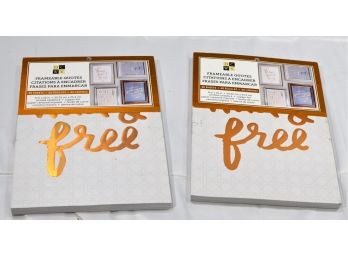 Lot 2 Frameable Quotes Albums