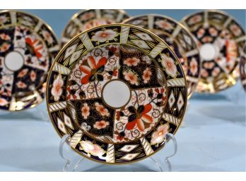 Set 6 Vintage Original Royal Crown Derby Imari Plates