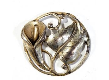 Large Original DANECRAFT Art Deco Sterling Silver Brooch