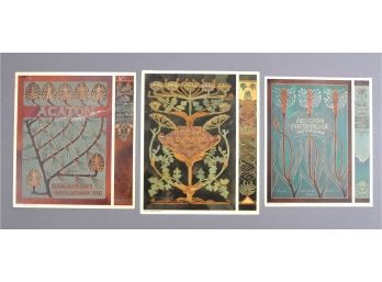Set 3 Hans Eduard Von Berlepsch Decoration Art Nouveau - Lithography 1905