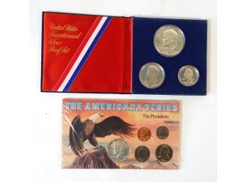1976 Bicentennial Silver Proof Set & The Presidents Set