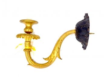 Antique 19th Century French Bronze Sconce Converted To Electric