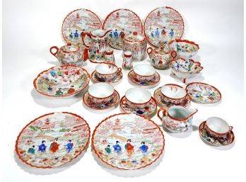 Vintage Hand Painted Japanese Dinnerware Set