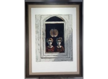 Large Vintage Limited Edition Modernist Print