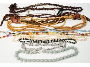 Lot Of Costume Jewelry Necklaces