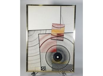 Vintage 1984 Slapar Abstract Art On Vinyl - Yugoslavia