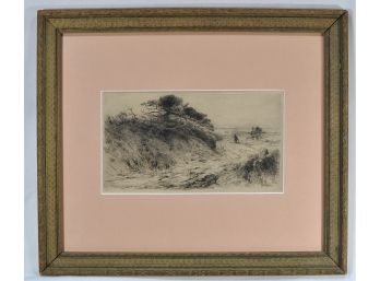 Antique Robert Swain GIFFORD (1840-1905) ' Dunes' Etching
