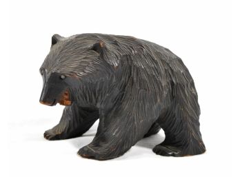 Antique Black Forest BEAR Carved Wood Figure