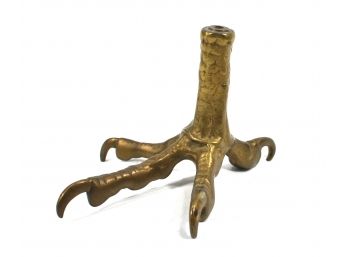 Antique Eagle Claw Brass Stand