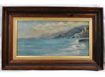 Original A. De Leftwich DODGE 1922 Oil Painting Of Vintimille Italy