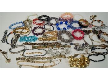 Lot Of Costume Jewelry Bracelets