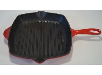 Le Creuset Square , Ridged, Cast Iron Skillet