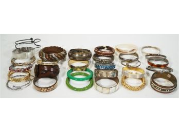 Lot Of Costume Bangle Bracelets