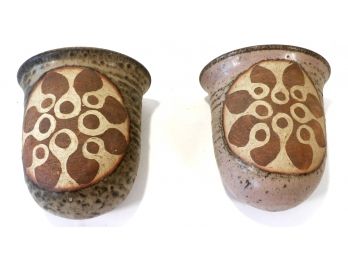 Pair Of  Art Pottery Wall Sconces By Robert Tarling