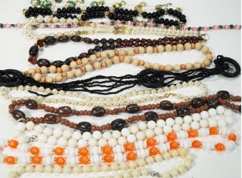 Lot Of Costume Jewelry Necklaces