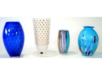 Lot Of 4 Vases- Dansk & Others