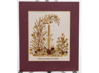 Vintage 'flowers From The Tombs Of Prophets' Artwork