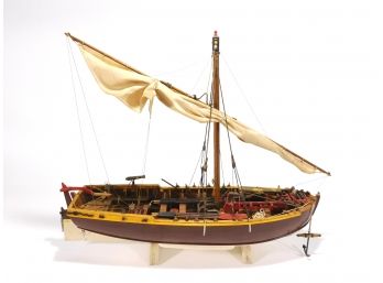 Vintage Whaleship Wood Model