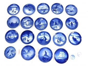 Lot 18 Royal Copenhagen Blue Collectors Plates 1961-1977