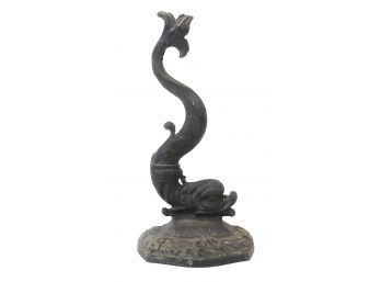 Antique Cast Iron Dolphin Door Stop
