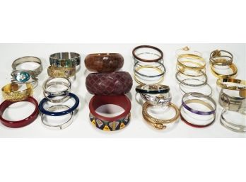 Lot Of Costume Jewelry Bangle Bracelets