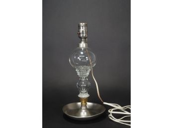 Vintage Glass Table Lamp