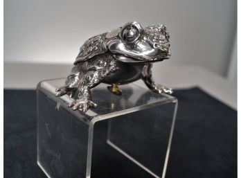 Reed & Barton Silver Musical Frog