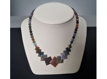 Multi-Colored Stone Necklace