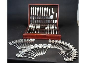 56 Piece Set Of Gorham Silverplate Flatware