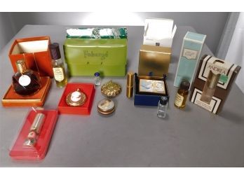 Lot Of Vintage Perfume, Bottles, And Make Up