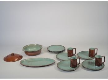 13 Piece Glazed Stonewear