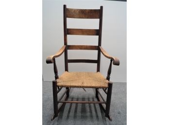 Antique Ladder Back Rocking Chair