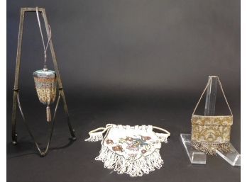 Lot Of 3 Vintage Beaded Bags