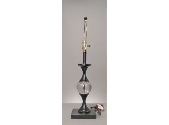 Metal And Glass Lamp