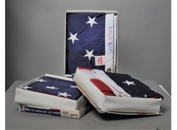 Three New American Outdoor Flags, 5' X 8'
