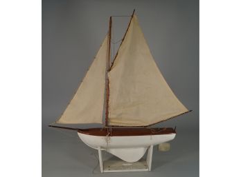 Sailboat Pond Model  Circa 1885 By William R. Wilbur
