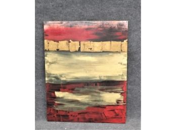 Large Canvas Painting 'Golden Sunset'