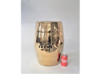 Gold Garden Stool