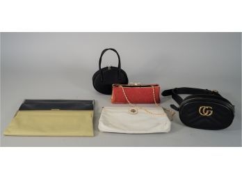 Lot Of 6 Fashion Handbags