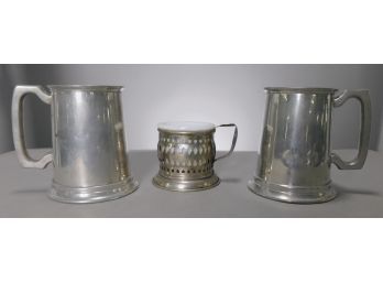 Trio Of Vintage Steins