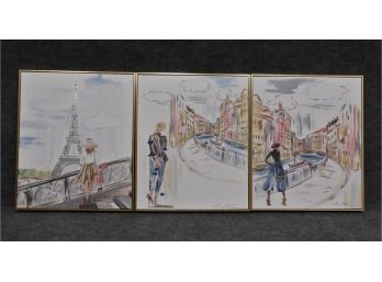 Triptych  Of Paris