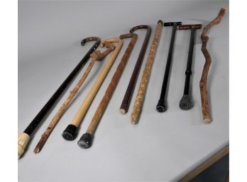 Variety Of 9 Canes - Some Vintage