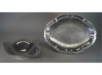 Mariposa Serving Bowl And Milton Columbia Pa Serving Platter