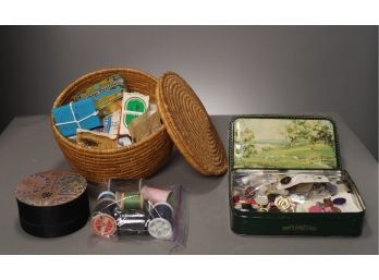 Lot Of Vintage Sewing Notions