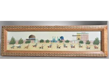 Vintage Persian Painting On Bone