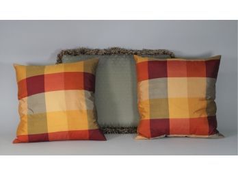 Lot Of 3 Decorative Pillows