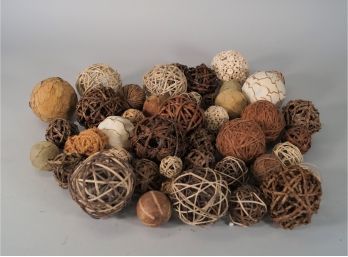 Lot Of 50 Natural Decorative Balls